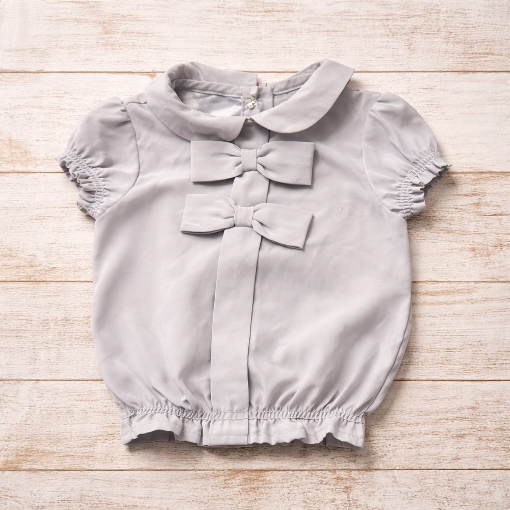Janie and Jack Baby Blouse Peter Pan Collar Bow Top 3–6 Months